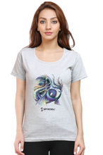 Load image into Gallery viewer, Spyndell Dragon - Women&#39;s Round Neck Half Sleeve T-Shirt
