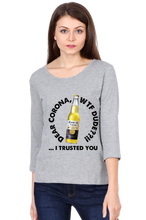 Load image into Gallery viewer, Corona WTF - Women&#39;s Round Neck Full Sleeve T-Shirt
