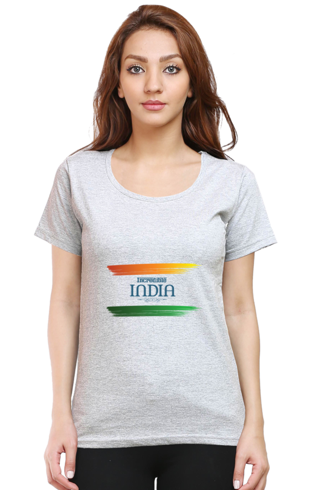 Incredible India - Women's Round Neck Half Sleeve T-Shirt
