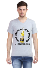 Load image into Gallery viewer, Corona WTF-Men&#39;s V-Neck Half Sleeve T-Shirt
