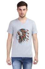 Load image into Gallery viewer, Indian Man - Men&#39;s V-Neck Half Sleeve T-Shirt
