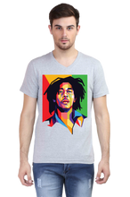 Load image into Gallery viewer, Bob Marley- Men&#39;s V-Neck Half Sleeve T-Shirt
