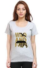 Load image into Gallery viewer, Wild And Free -  Women&#39;s Round Neck Half Sleeve T-Shirt
