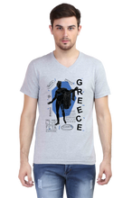 Load image into Gallery viewer, Inspiring Greece - Men&#39;s V-Neck Half Sleeve T-Shirt
