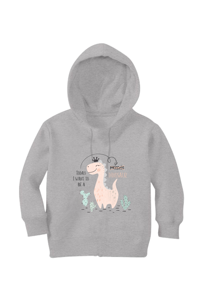 I Want to be a Dino - Kid's Hooded SweatShirt