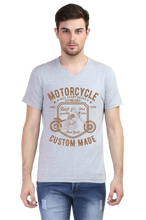 Load image into Gallery viewer, Motorcycle Custom Golden - Men&#39;s V-Neck Half Sleeve T-Shirt
