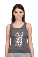 Load image into Gallery viewer, Peace Hand Gesture Sign - Women&#39;s Tank Top
