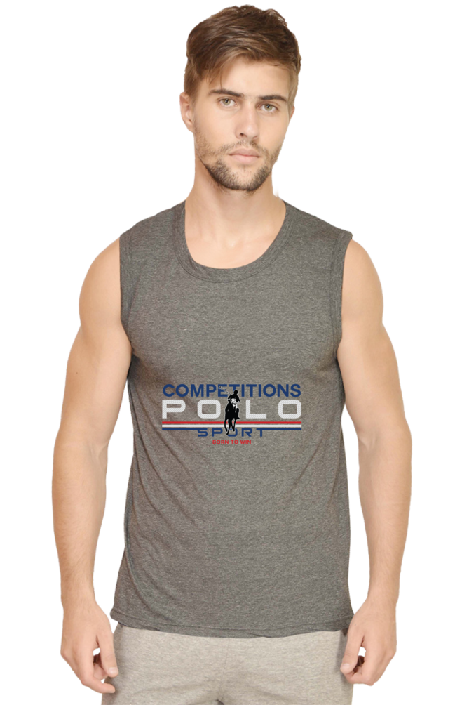 Polo Sport Born to Win - Men's Round Neck Sleeveless T-Shirt
