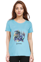 Load image into Gallery viewer, Spyndell Dragon - Women&#39;s Round Neck Half Sleeve T-Shirt
