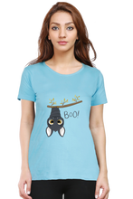 Load image into Gallery viewer, Boo Bat - Women&#39;s Round Neck Half Sleeve T-Shirt
