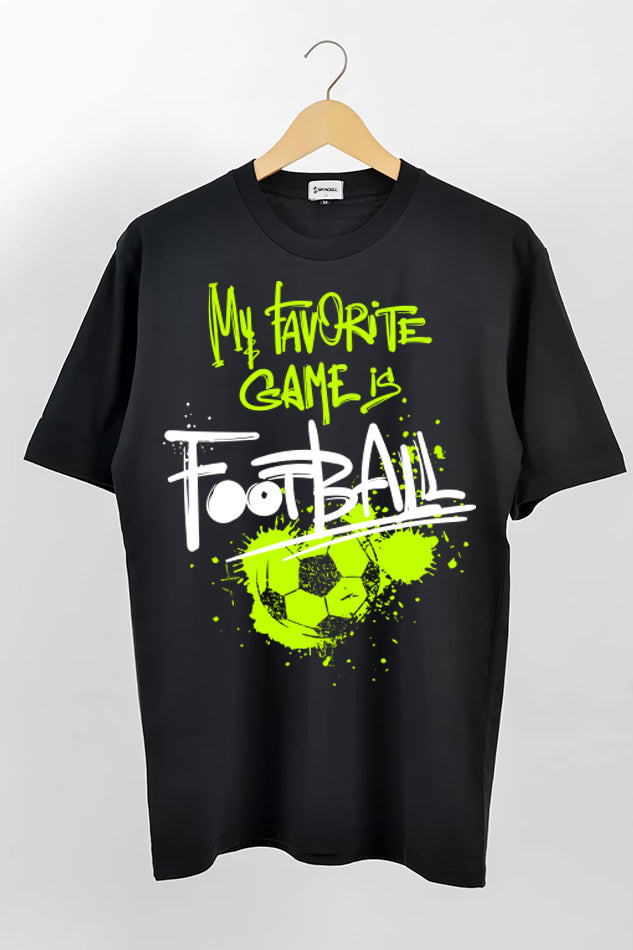 FootBall Favourite - Kid's Round Neck Half Sleeve T-Shirt(Boys)