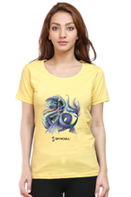 Load image into Gallery viewer, Spyndell Dragon - Women&#39;s Round Neck Half Sleeve T-Shirt
