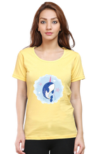 Load image into Gallery viewer, Unicorn Whale - Women&#39;s Round Neck Half Sleeve T-Shirt
