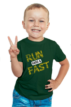 Load image into Gallery viewer, Run Hard and Fast - Kid's Round Neck Half Sleeve T-Shirt
