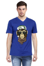 Load image into Gallery viewer, Weed Monkey-Men&#39;s V-Neck Half Sleeve T-Shirt
