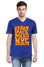 Load image into Gallery viewer, Urban Skate Board NYC-Men&#39;s V-Neck Half Sleeve T-Shirt
