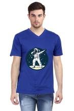 Load image into Gallery viewer, Posing Astronaut - Men&#39;s V-Neck Half Sleeve T-Shirt
