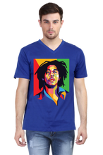 Load image into Gallery viewer, Bob Marley- Men&#39;s V-Neck Half Sleeve T-Shirt
