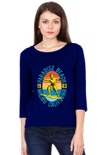 Load image into Gallery viewer, Malibu Paradise Beach - Women&#39;s Round Neck Full Sleeve T-Shirt
