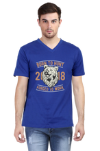 Load image into Gallery viewer, Born to Hunt  - Men&#39;s V-Neck Half Sleeve T-Shirt
