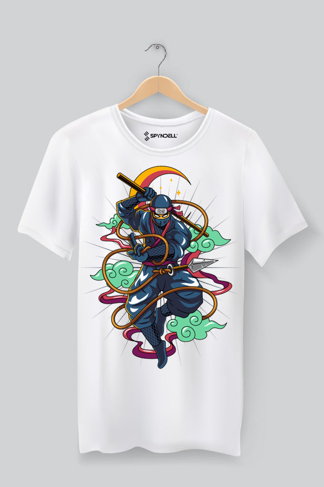 Ninja Warrior - Kid's Round Neck Half Sleeve T-Shirt(Boys)