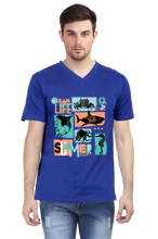 Load image into Gallery viewer, Ocean Life- Men&#39;s V-Neck Half Sleeve T-Shirt
