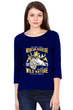 Load image into Gallery viewer, Mountain Adventure - Women&#39;s Round Neck Full Sleeve T-Shirt
