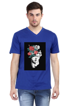 Load image into Gallery viewer, Head Roses - Men&#39;s V-Neck Half Sleeve T-Shirt
