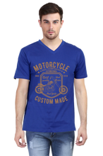 Load image into Gallery viewer, Motorcycle Custom Golden - Men&#39;s V-Neck Half Sleeve T-Shirt
