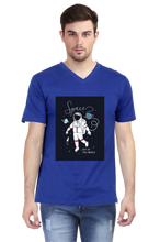 Load image into Gallery viewer, Spaces Out of this World - Men&#39;s V-Neck Half Sleeve T-Shirt
