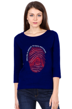 Load image into Gallery viewer, Thumb Impression  - Women&#39;s Round Neck Full Sleeve T-Shirt
