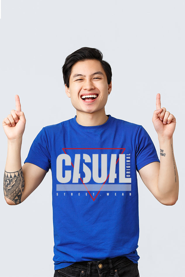 Casual Street Wear - Men's Round Neck Half Sleeve T-Shirt