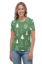 Load image into Gallery viewer, All About Christmas (Christmas Edition) - Women&#39;s All Over Printed Half Sleeve T-Shirt
