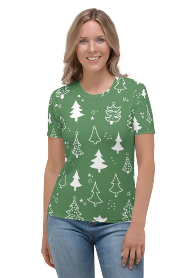 All About Christmas (Christmas Edition) - Women's All Over Printed Half Sleeve T-Shirt