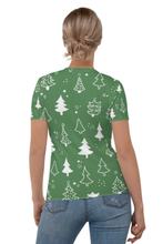 Load image into Gallery viewer, All About Christmas (Christmas Edition) - Women&#39;s All Over Printed Half Sleeve T-Shirt
