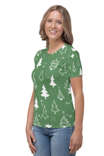 Load image into Gallery viewer, All About Christmas (Christmas Edition) - Women&#39;s All Over Printed Half Sleeve T-Shirt
