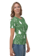 Load image into Gallery viewer, All About Christmas (Christmas Edition) - Women&#39;s All Over Printed Half Sleeve T-Shirt
