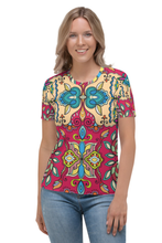 Load image into Gallery viewer, Ancient Indian Design - Women&#39;s All Over Printed Half Sleeve T-Shirt
