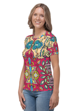 Load image into Gallery viewer, Ancient Indian Design - Women&#39;s All Over Printed Half Sleeve T-Shirt
