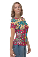 Load image into Gallery viewer, Ancient Indian Design - Women&#39;s All Over Printed Half Sleeve T-Shirt
