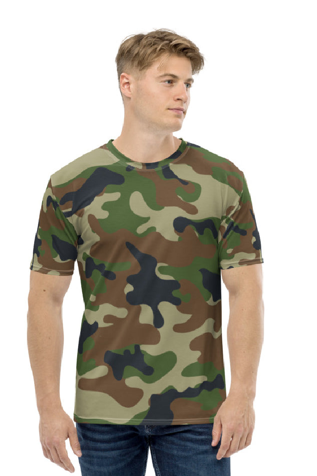 Army Camouflage Pattern - Men's All Over Printed Half Sleeve T-Shirt