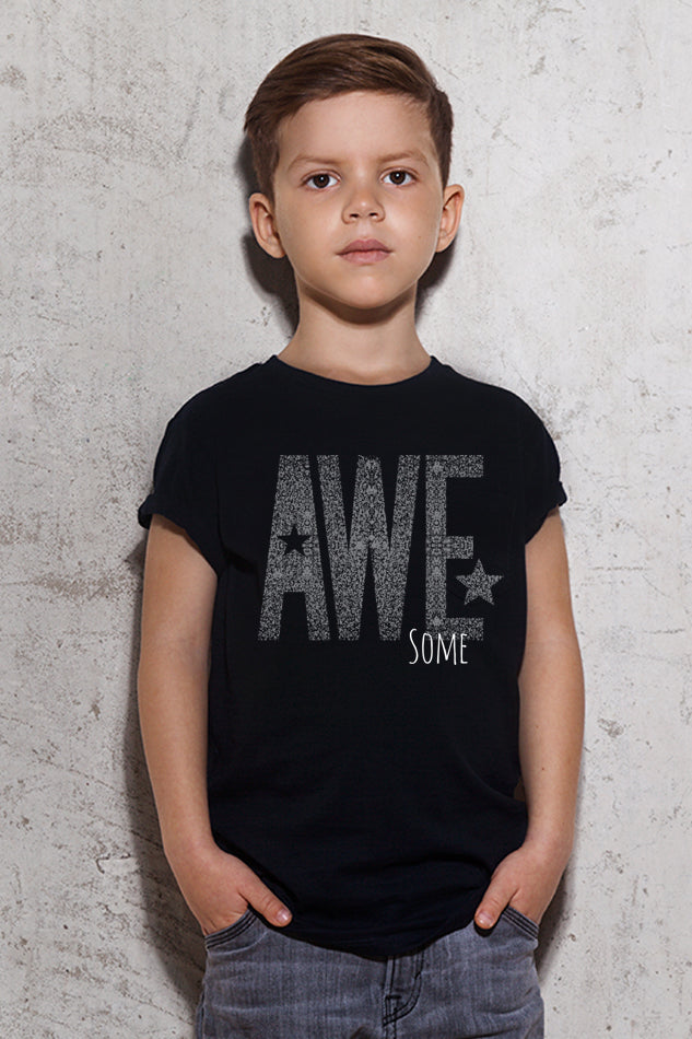 Awesome Doodle - Kid's Round Neck Half Sleeve T-Shirt (Boy)