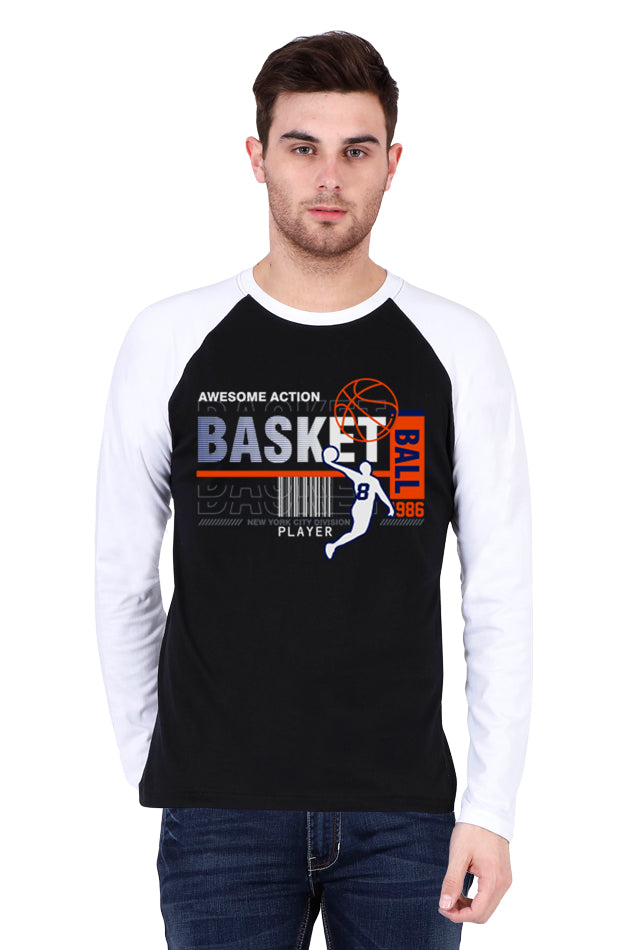 Basket Ball 1986 - Men's Raglan Full Sleeve T-Shirt