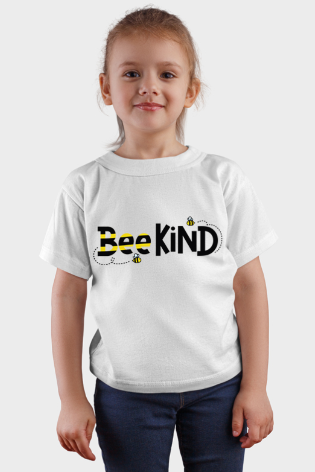 Bee Kind - Kid's Round Neck Half Sleeve T-Shirt