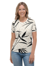 Load image into Gallery viewer, Black Leaves - Women&#39;s All Over Printed Half Sleeve T-Shirt
