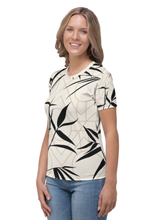 Load image into Gallery viewer, Black Leaves - Women&#39;s All Over Printed Half Sleeve T-Shirt
