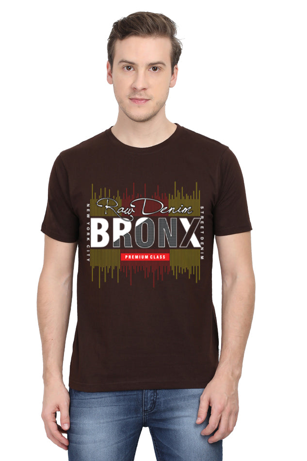 Bronx Denim - Men's Round Neck Half Sleeve T-Shirt