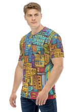 Load image into Gallery viewer, Building Pattern - Men&#39;s All Over Printed Half Sleeve T-Shirt
