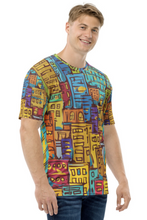 Load image into Gallery viewer, Building Pattern - Men&#39;s All Over Printed Half Sleeve T-Shirt
