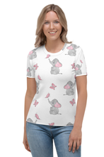 Load image into Gallery viewer, Butterfly And Elephant - Women&#39;s All Over Printed Half Sleeve T-Shirt
